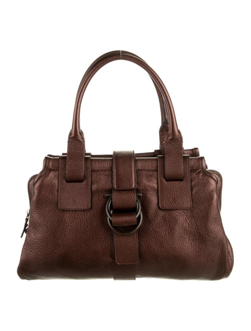 Salvatore Ferragamo Leather Shoulder Bag Brown