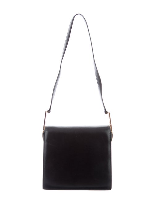 Salvatore Ferragamo Leather Shoulder Bag Black