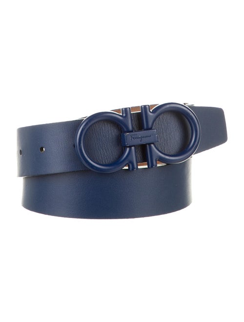 Salvatore Ferragamo Gancini Buckle Leather Belt na