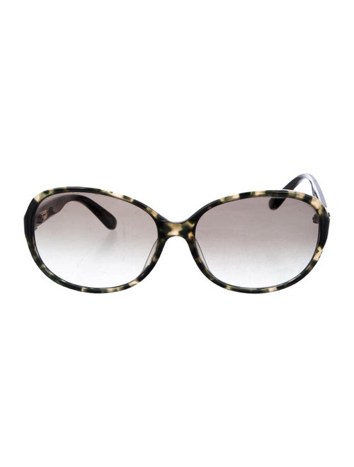 Salvatore Ferragamo Round Gradient Sunglasses Oliv