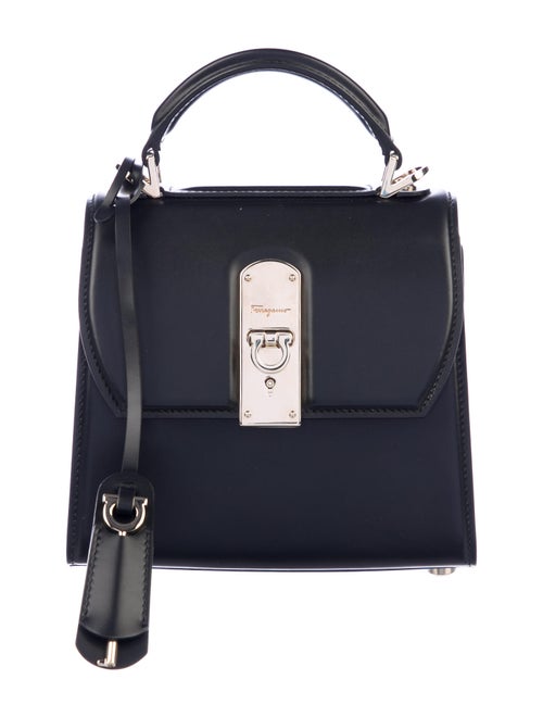 Salvatore Ferragamo Leather Boxyz Bag Black