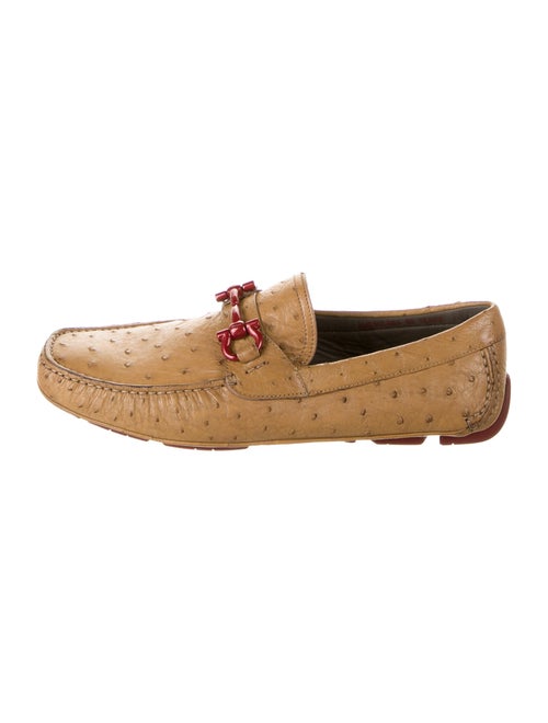 Salvatore Ferragamo Parigi Ostrich Ostrich Drivers