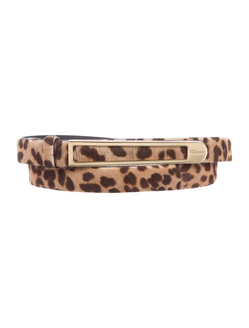 Salvatore Ferragamo Leather Belt Gold