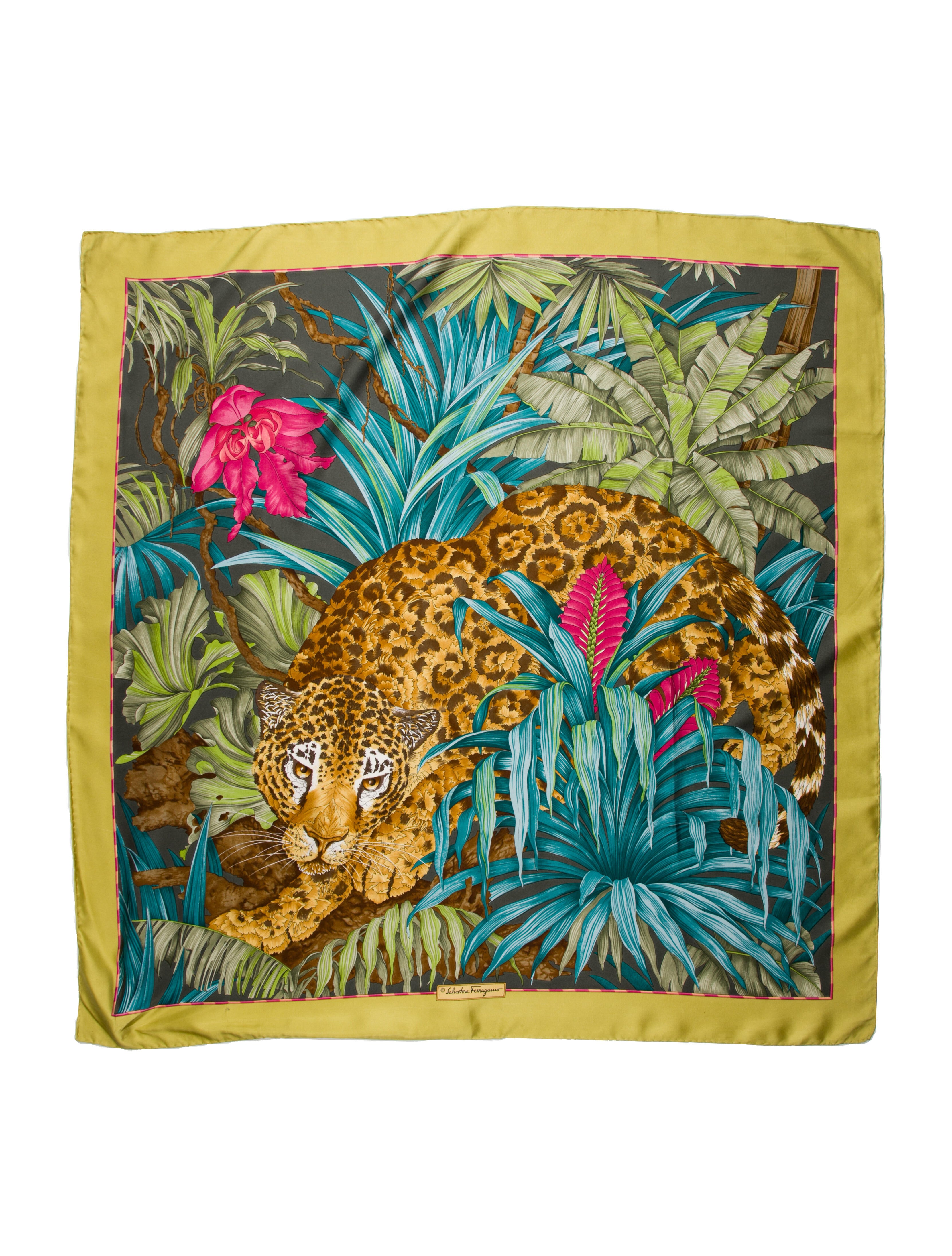 Salvatore Ferragamo Silk Printed Bandana