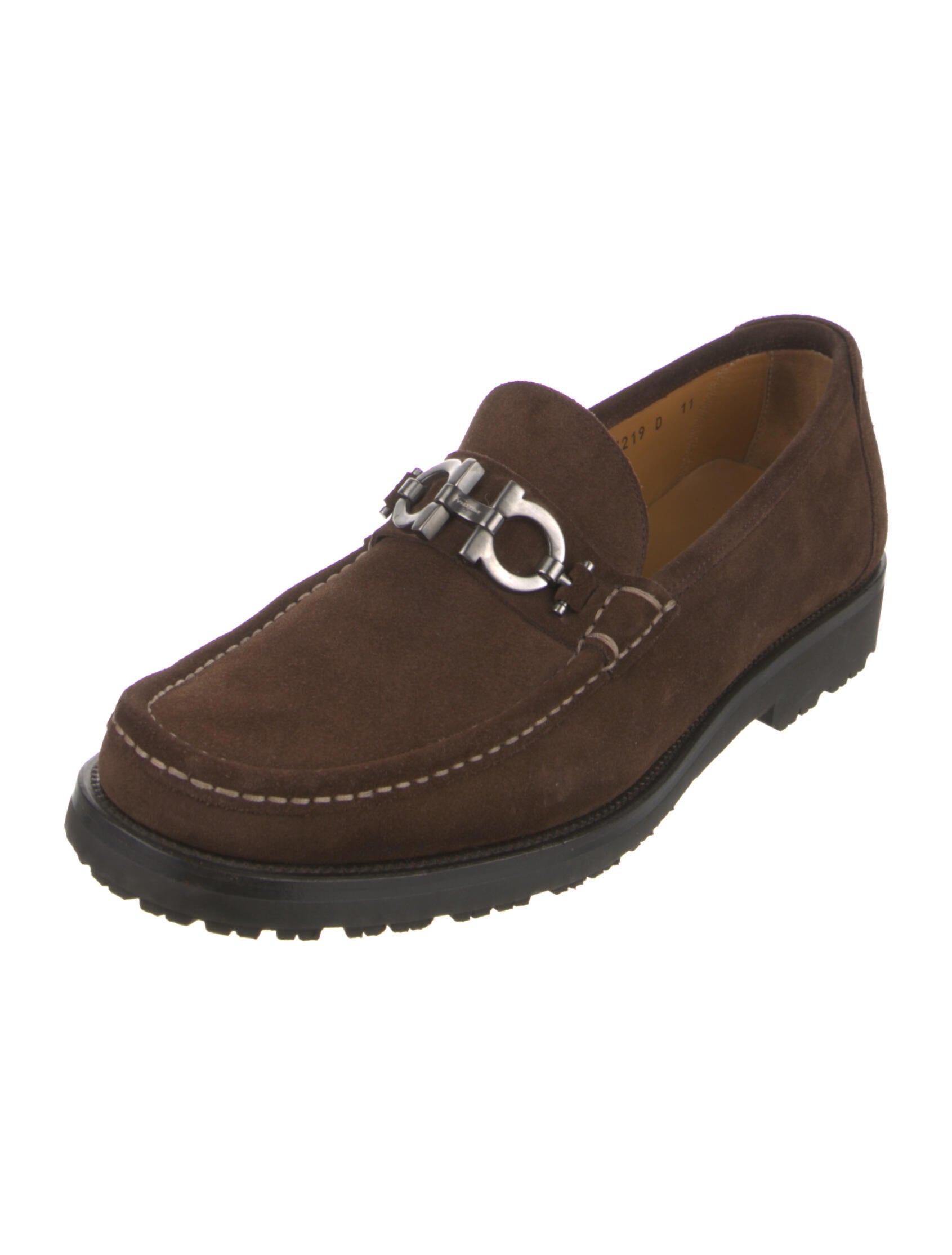 Parigi Double Gancini Suede Loafers