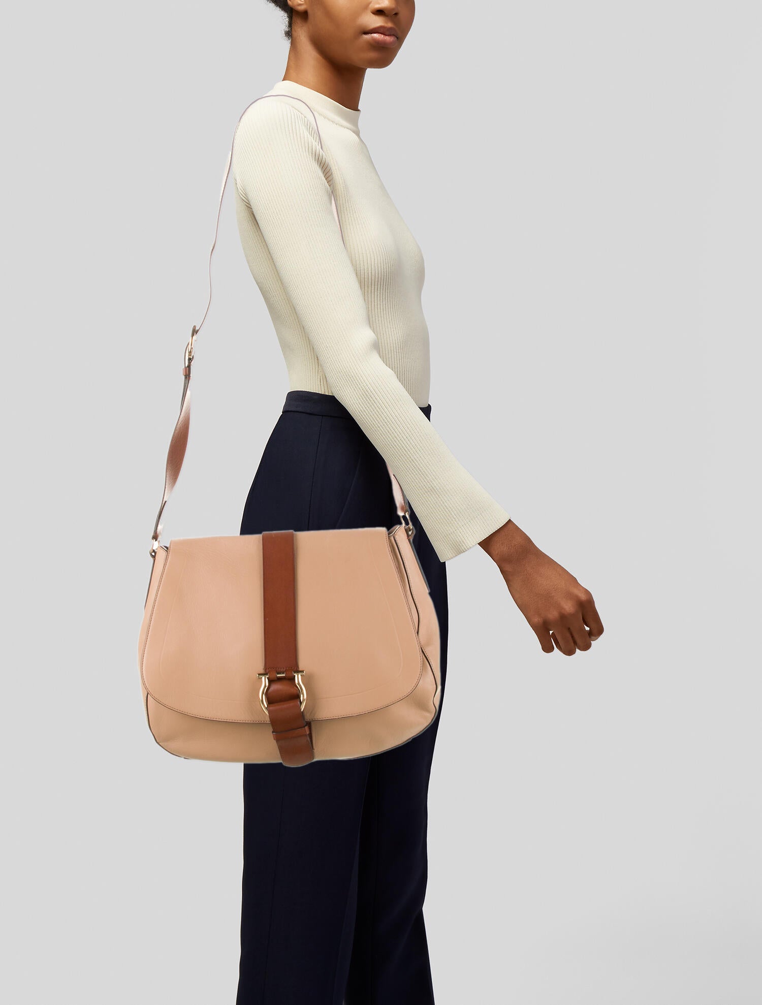 Salvatore Ferragamo Crossbody Bag Neutrals Crossbody Bags, Handbags