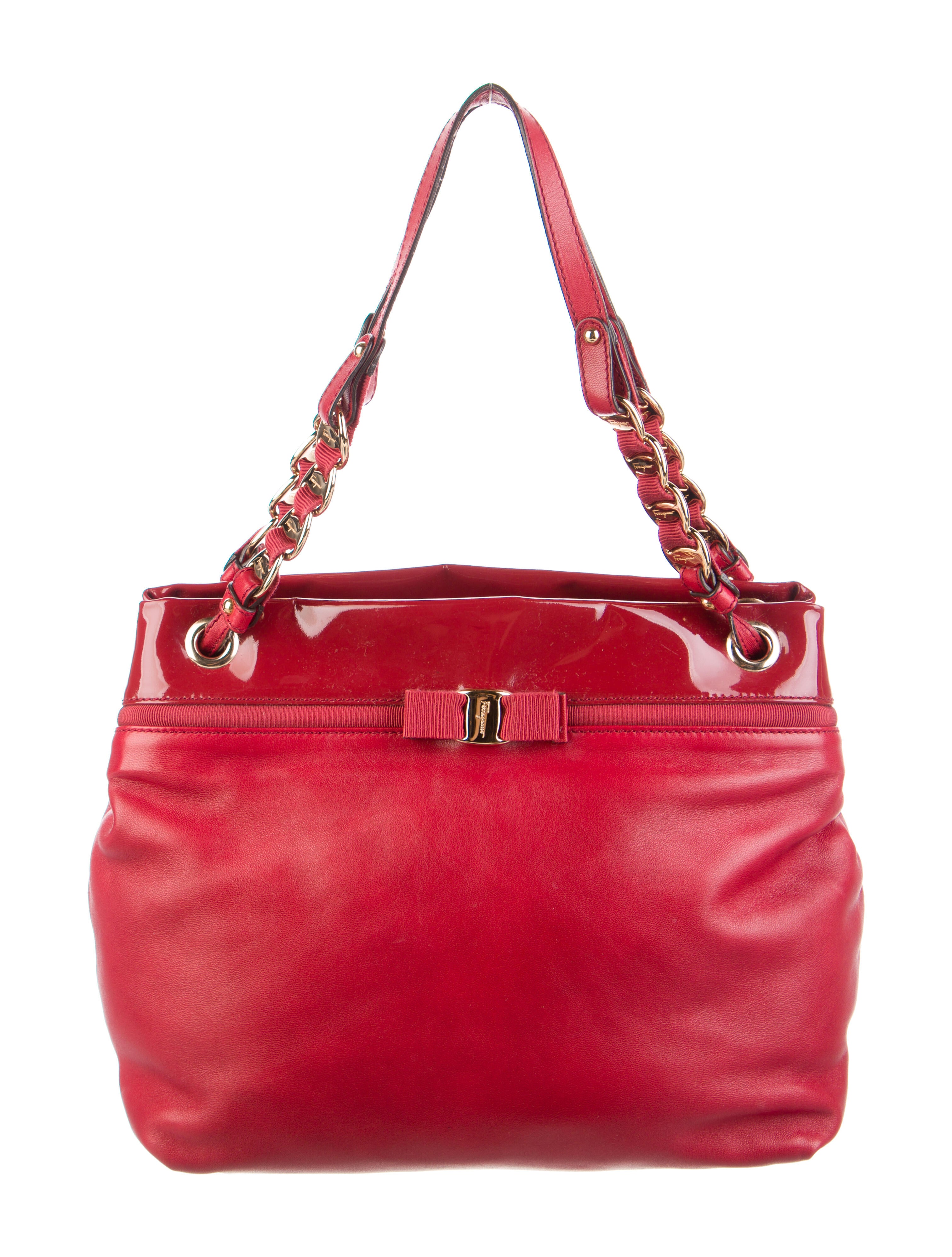 Salvatore Ferragamo Salvatore Ferragamo leather shoulder bag Burgundy