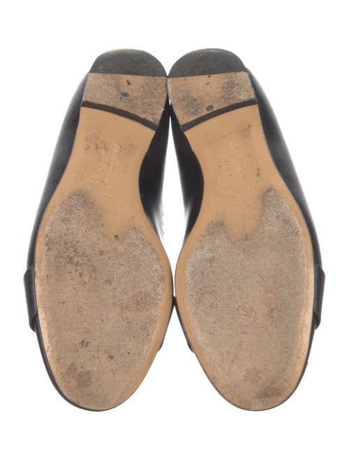 Salvatore Ferragamo Leather Fringe Trim Accent Flats