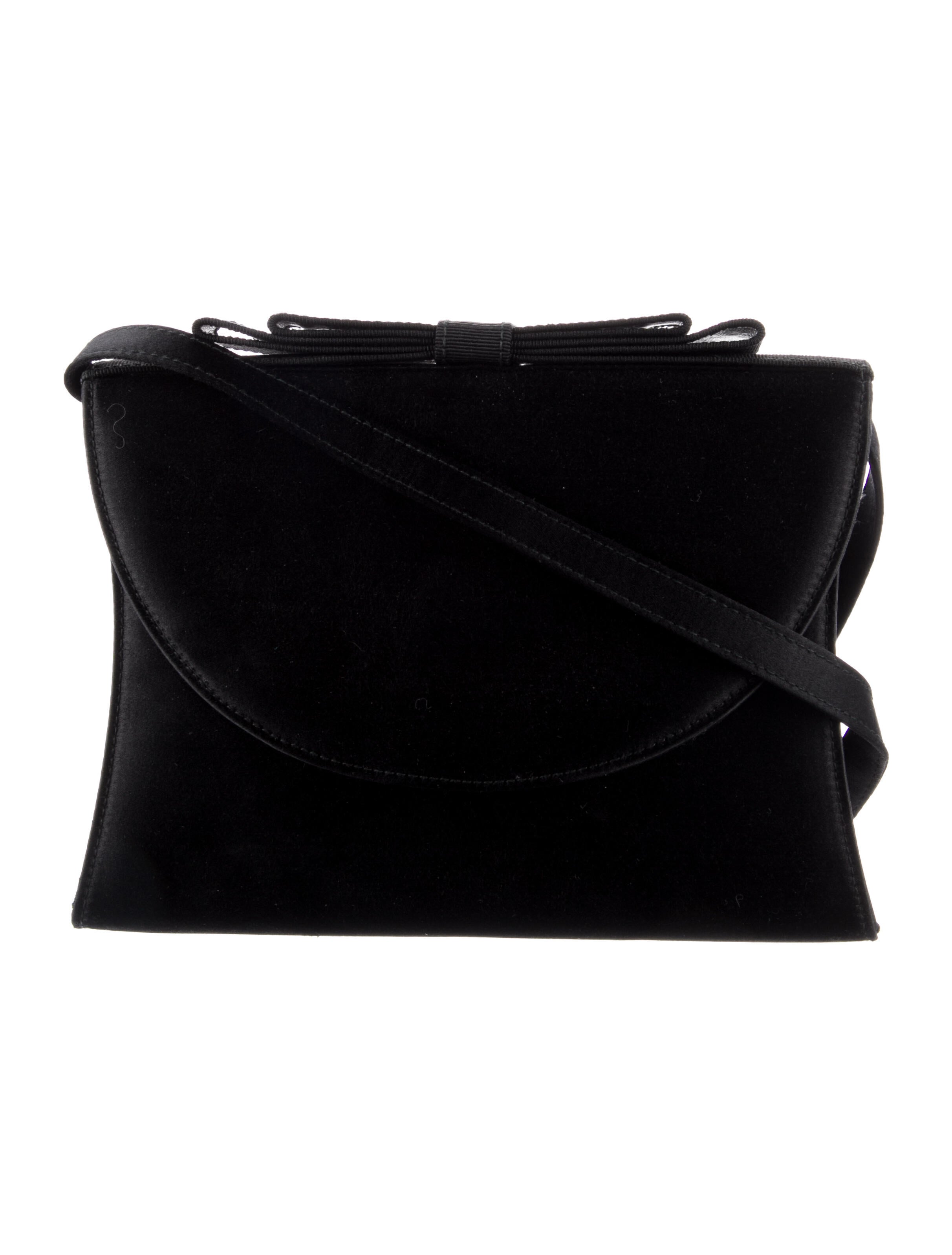Salvatore Ferragamo Satin Crossbody Bag Black Crossbody Bags, Handbags SAL296981 The RealReal