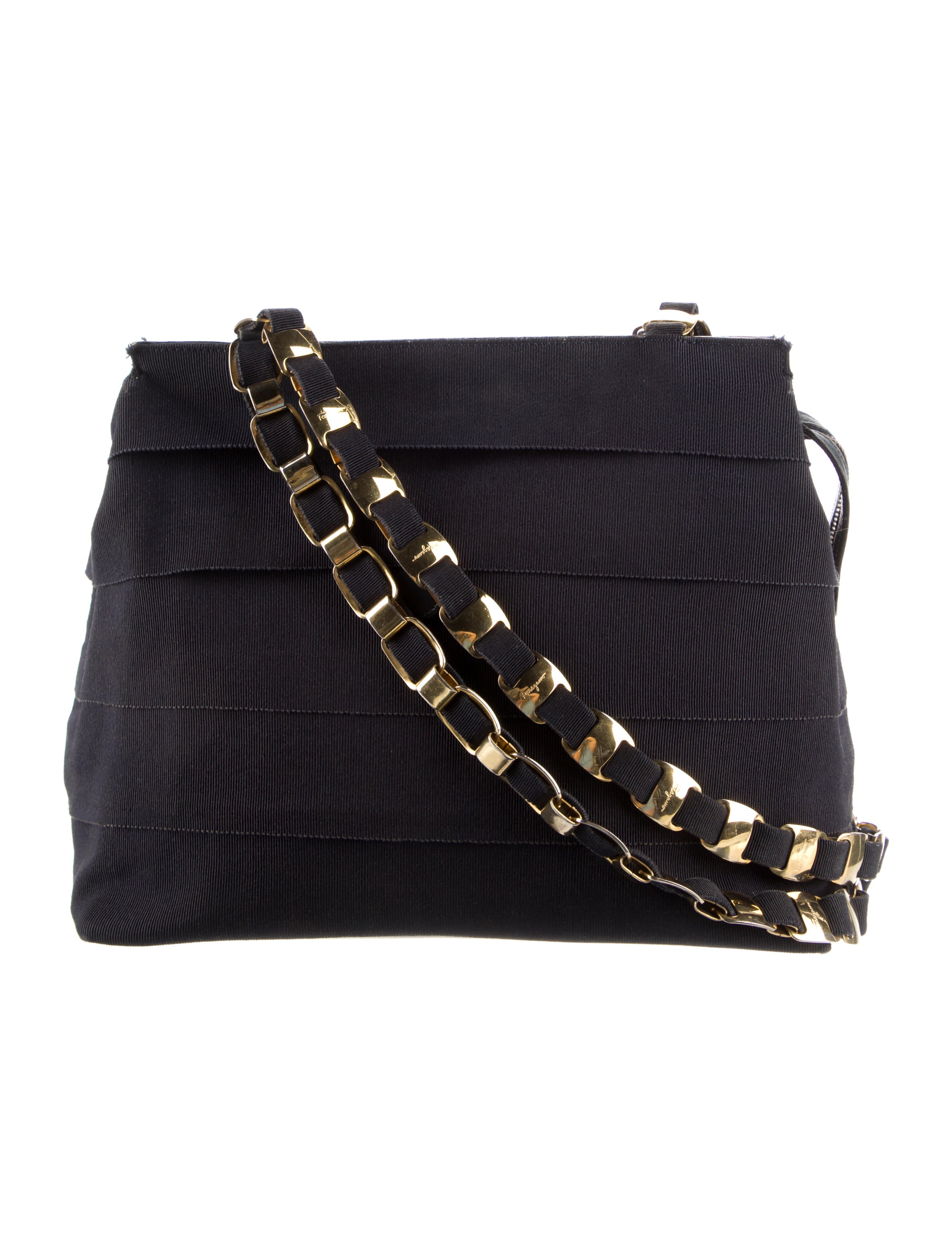 Salvatore Ferragamo Shoulder Bag Blue Shoulder Bags, Handbags