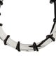 Salvatore Ferragamo Leather Cord & Plexiglass Collar