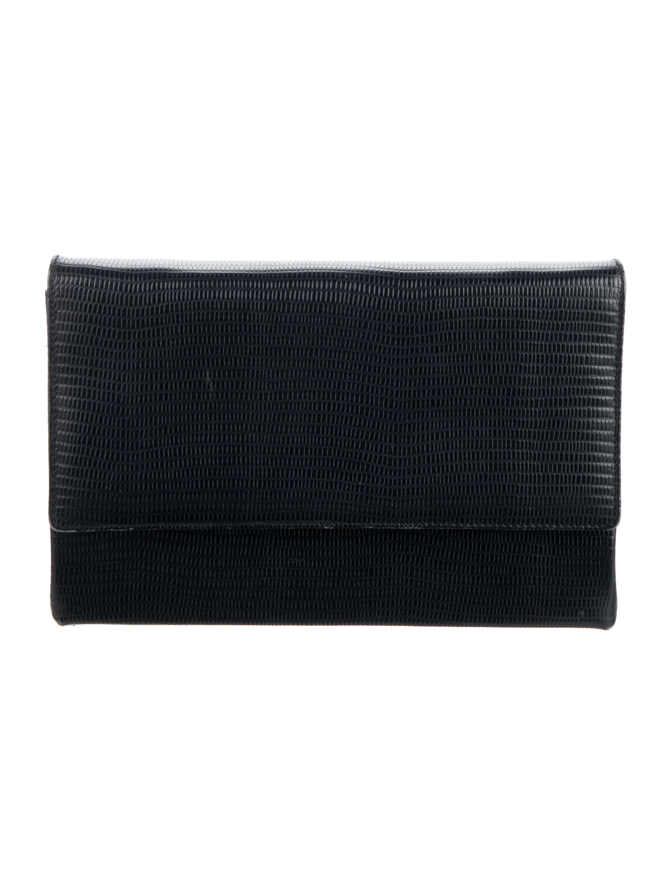 Salvatore Ferragamo Lizard ChainLink Shoulder Bag Blue Shoulder Bags