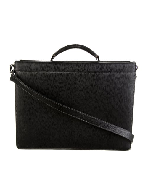 Salvatore Ferragamo Textured Leather Briefcase