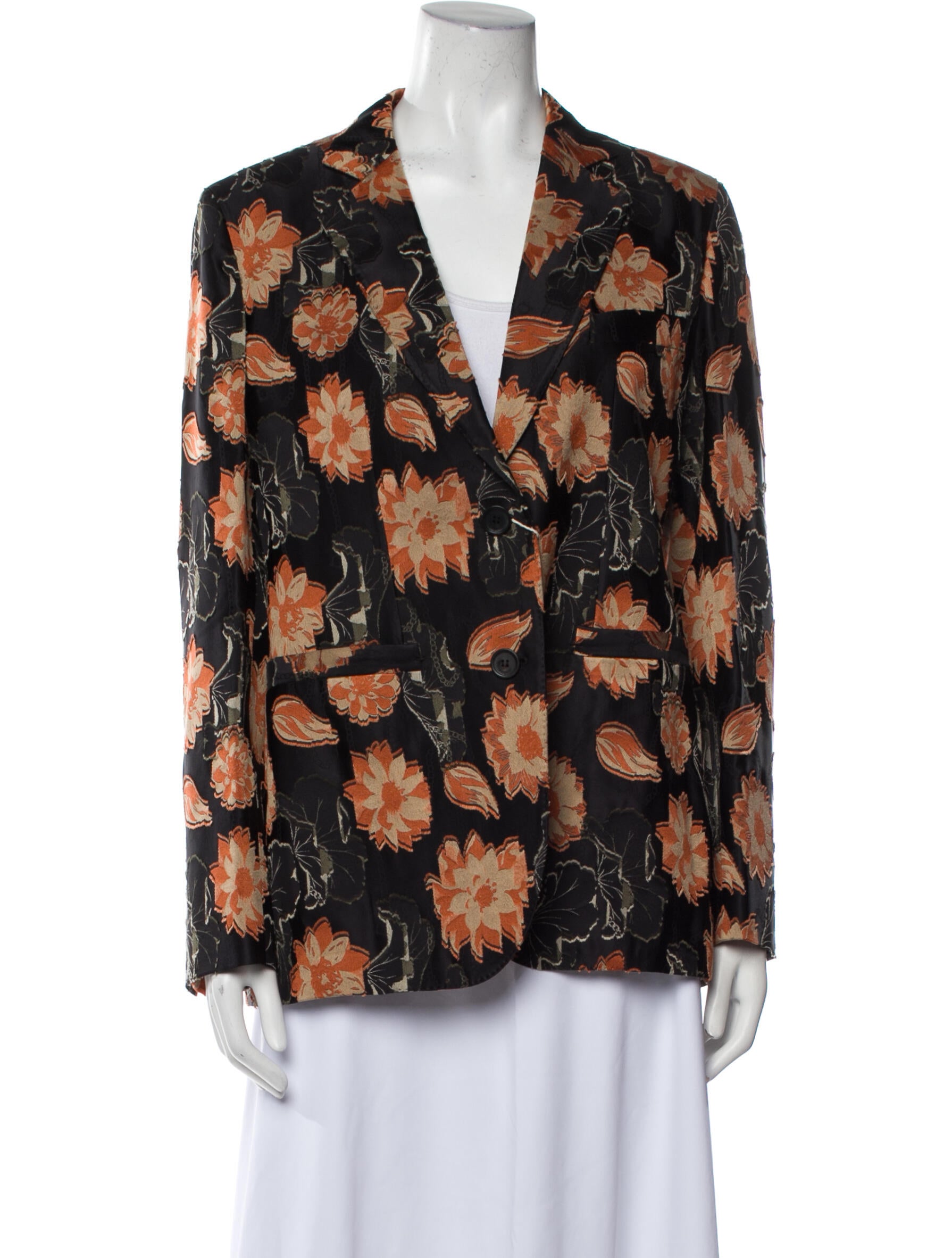 Salvatore Ferragamo Floral Print Blazer