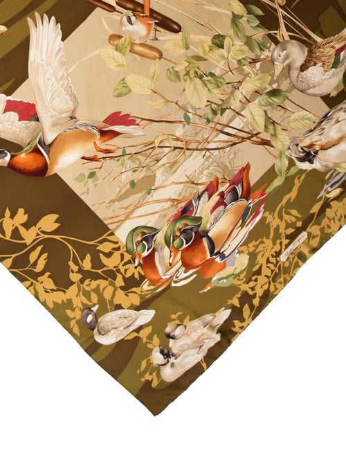 Salvatore Ferragamo Silk Printed Scarf