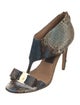 Salvatore Ferragamo Vara Bow Accent Leather T-Strap Sandals