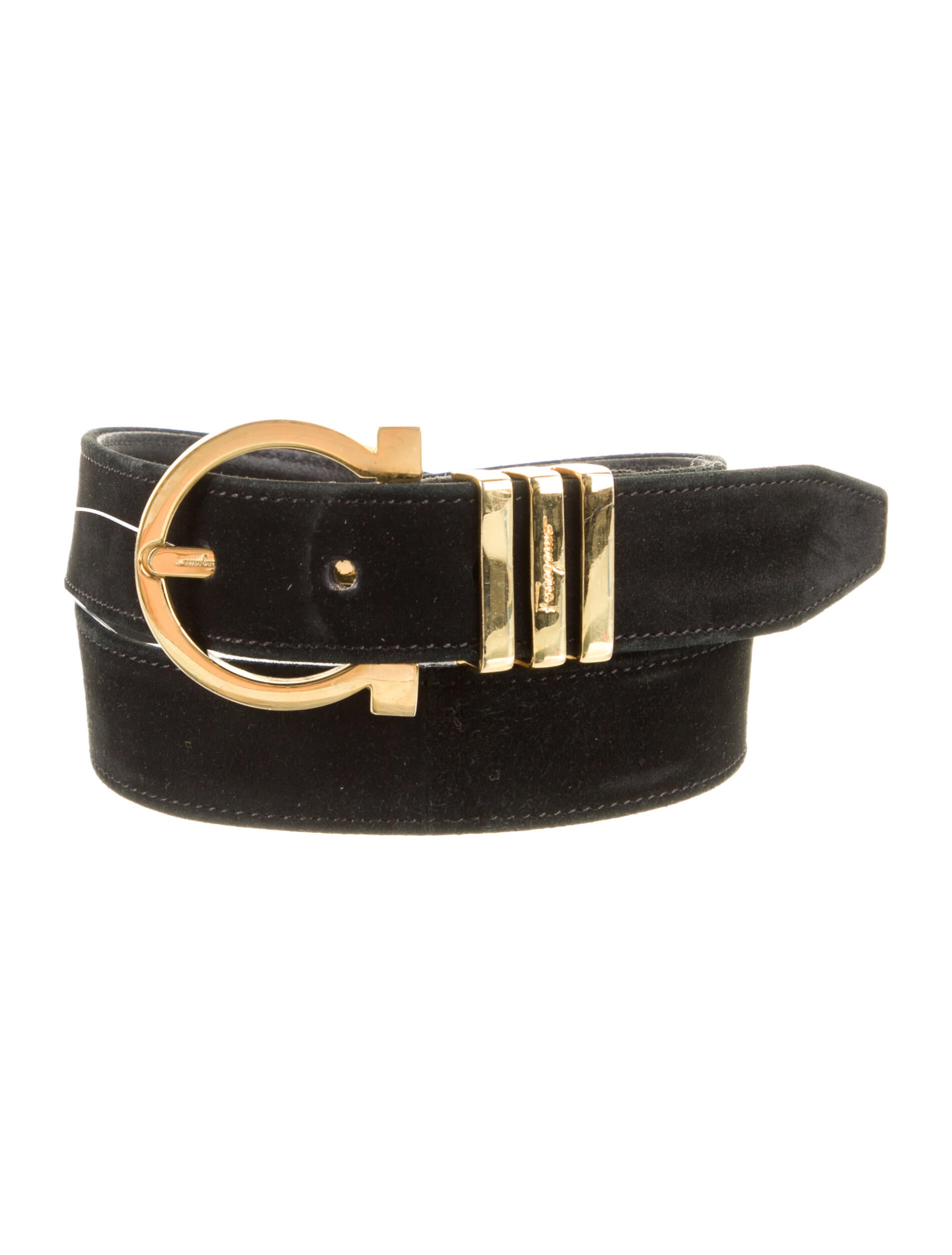 salvatore ferragamo suede belt