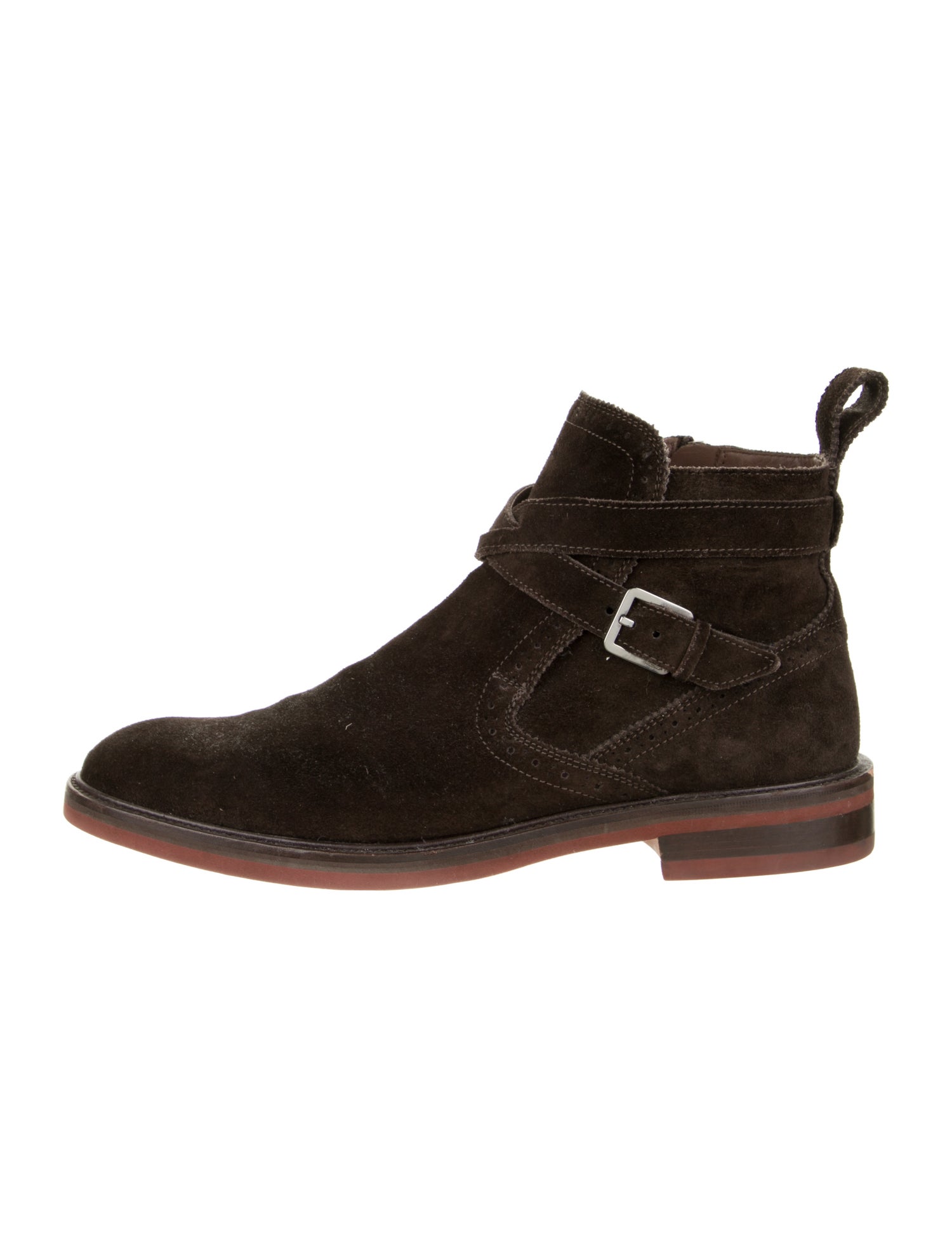 Salvatore Ferragamo Suede Boots - Brown Boots, Shoes - SAL328568 | The ...