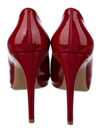 Salvatore Ferragamo Patent Leather Bow Accents Pumps