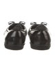 Salvatore Ferragamo Patent Leather Bow Accents Ballet Flats