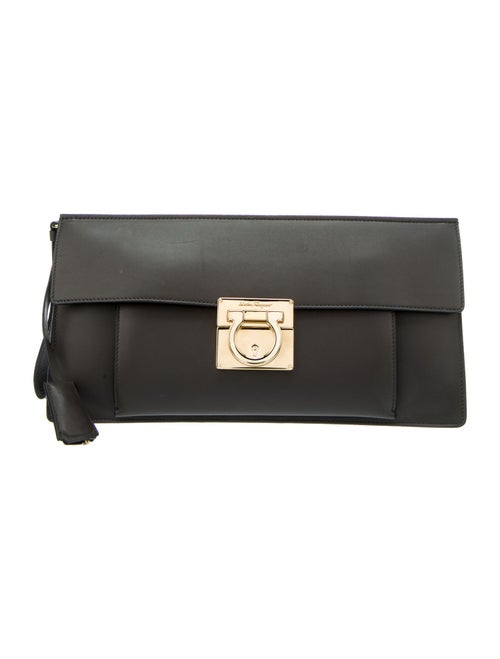 Salvatore Ferragamo Ada Leather Clutch