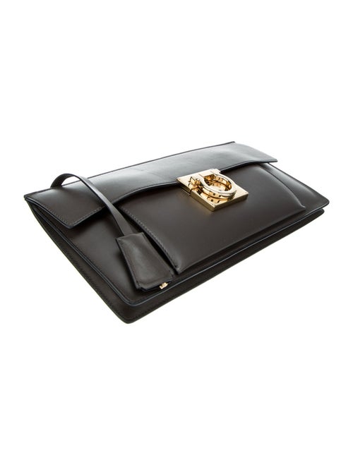 Salvatore Ferragamo Ada Leather Clutch