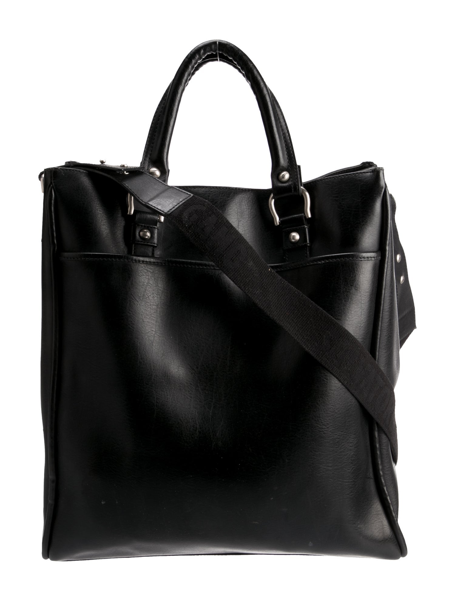 Salvatore Ferragamo Leather Messenger Bag Black Messenger Bags, Bags SAL338629 The RealReal