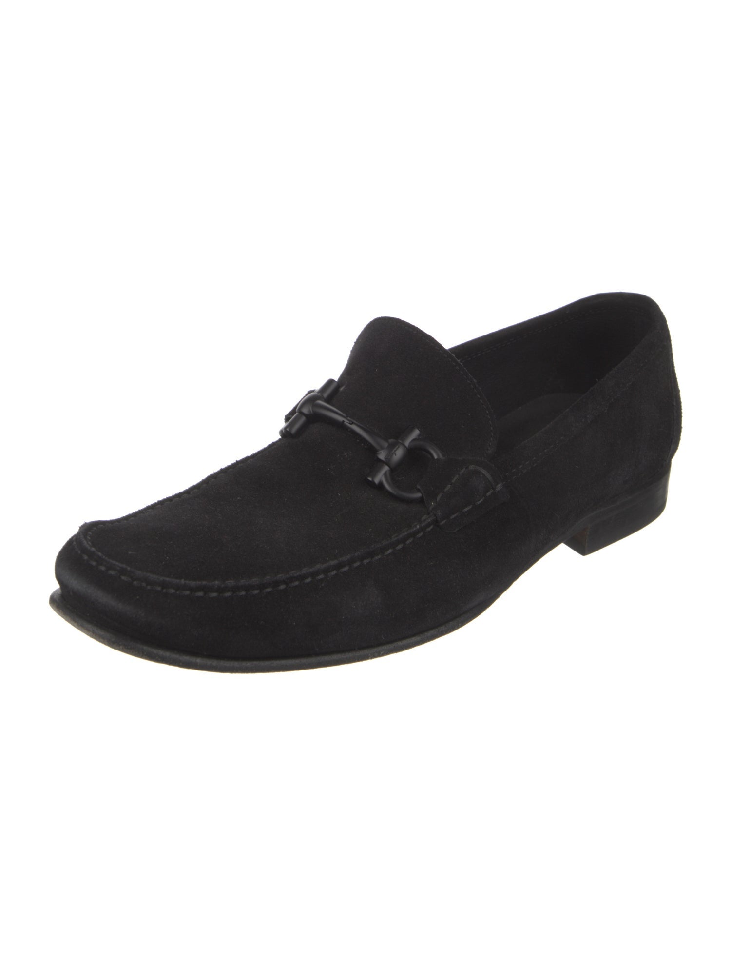 suede heeled loafers