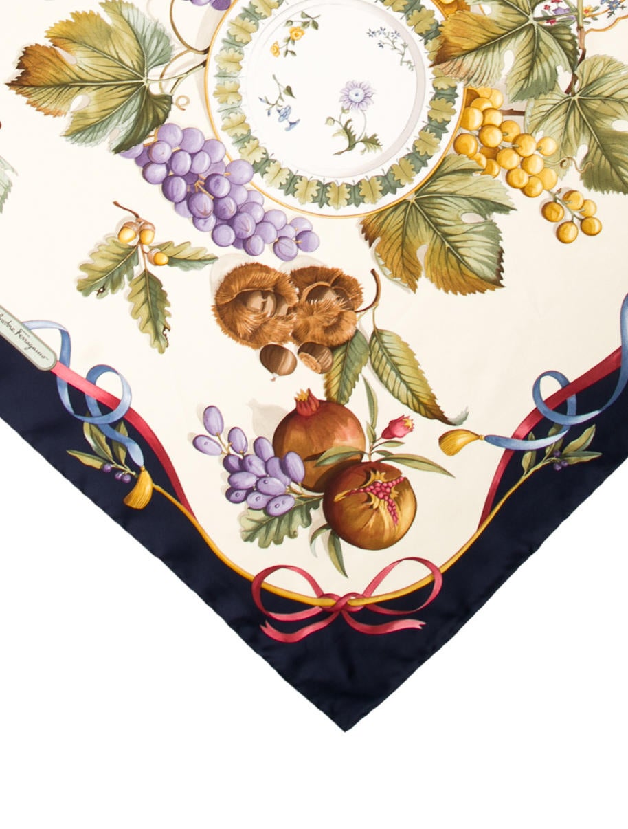 Salvatore Ferragamo Printed Silk Scarf