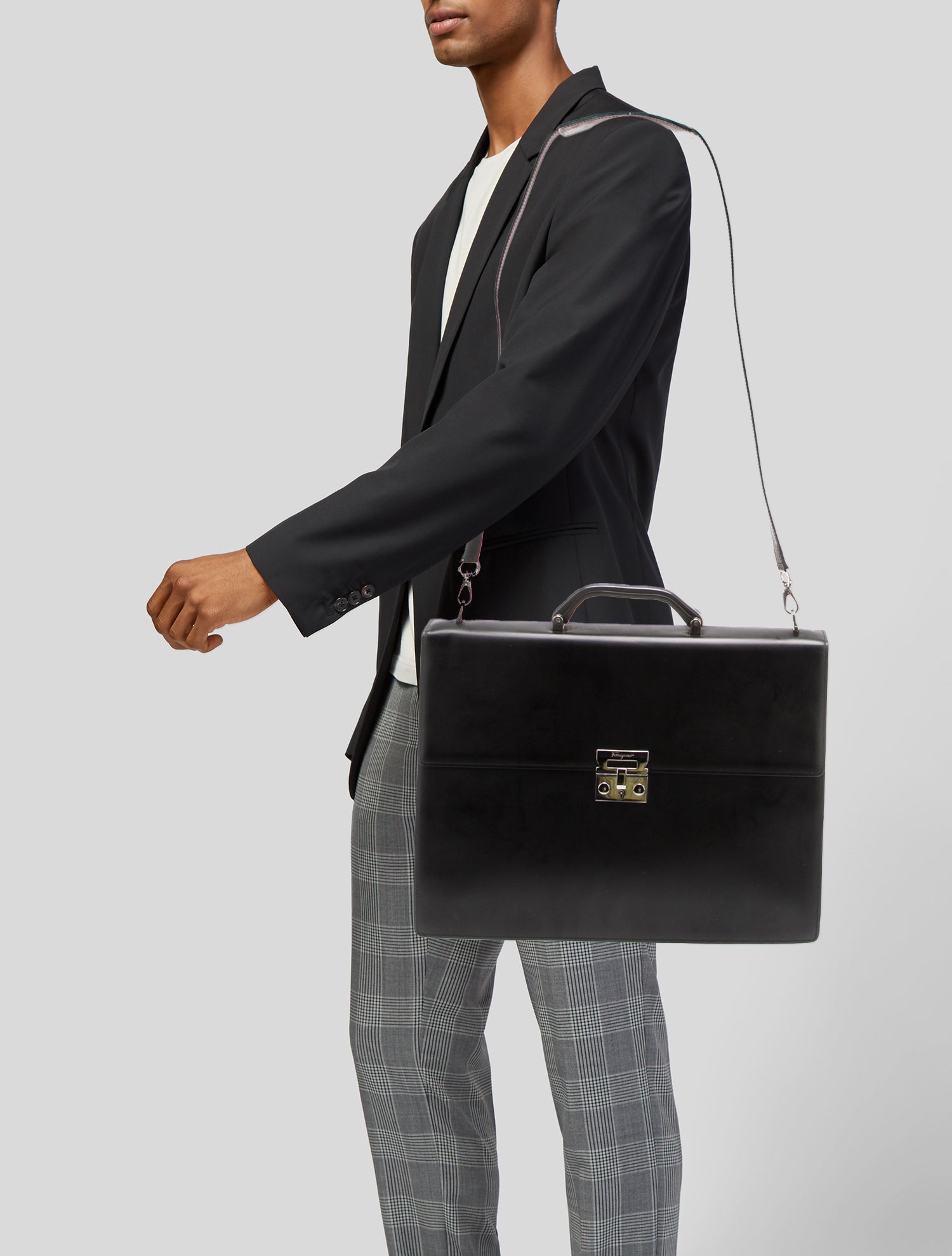 Salvatore Ferragamo Leather Briefcase