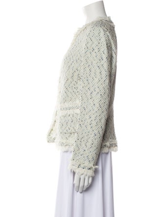 Salvatore Ferragamo Tweed Pattern Evening Jacket