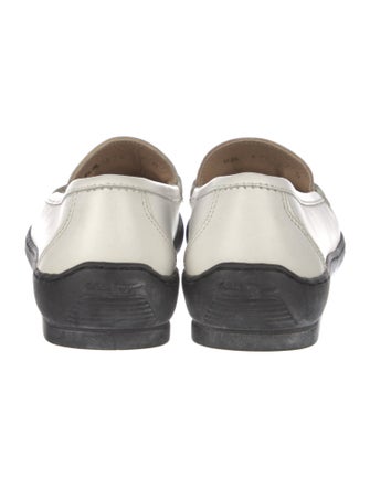 Salvatore Ferragamo Leather Whipstitch Trim Loafers