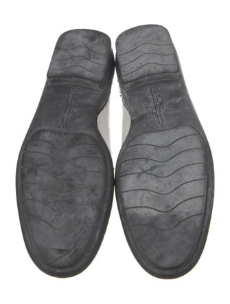 Salvatore Ferragamo Leather Whipstitch Trim Loafers