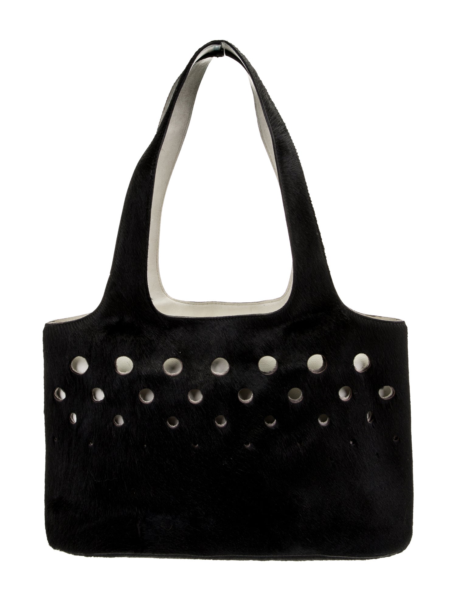 Salvatore Ferragamo CalfHair Tote Bag Black Totes, Handbags