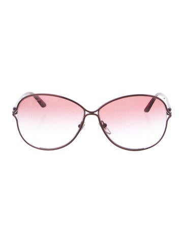 Salvatore Ferragamo Oversize Gradient Lens Sunglasses