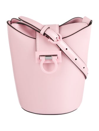 Salvatore Ferragamo Leather Bucket Bag w/Tags