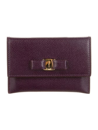 Salvatore Ferragamo Leather Animal Print Wallet