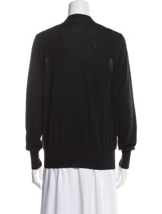 Salvatore Ferragamo Virgin Wool Floral Print Sweater