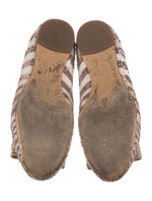 Salvatore Ferragamo Printed Bow Accents Ballet Flats