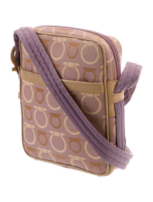 Salvatore Ferragamo Logo Monogram Canvas Crossbody Bag