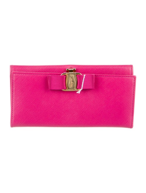 Salvatore Ferragamo Saffiano Leather Trifold Wallet