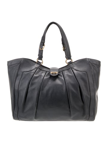 Salvatore Ferragamo Totes Pleated Leather Shoulder Bag