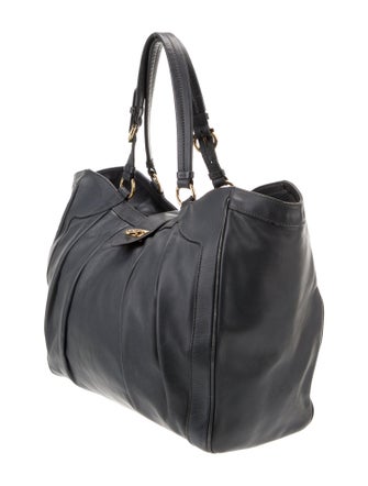 Salvatore Ferragamo Pleated Leather Shoulder Bag