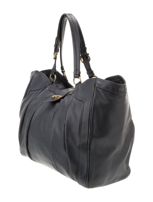 Salvatore Ferragamo Pleated Leather Shoulder Bag