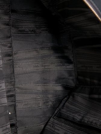 Salvatore Ferragamo Pleated Leather Shoulder Bag