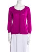 Salvatore Ferragamo Silk Scoop Neck Sweater