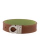 Salvatore Ferragamo Gancini Leather Bracelet