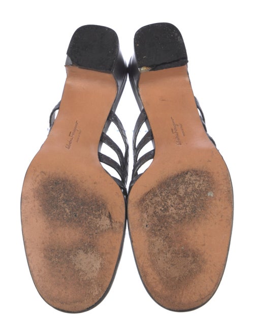 Salvatore Ferragamo Animal Print Slides