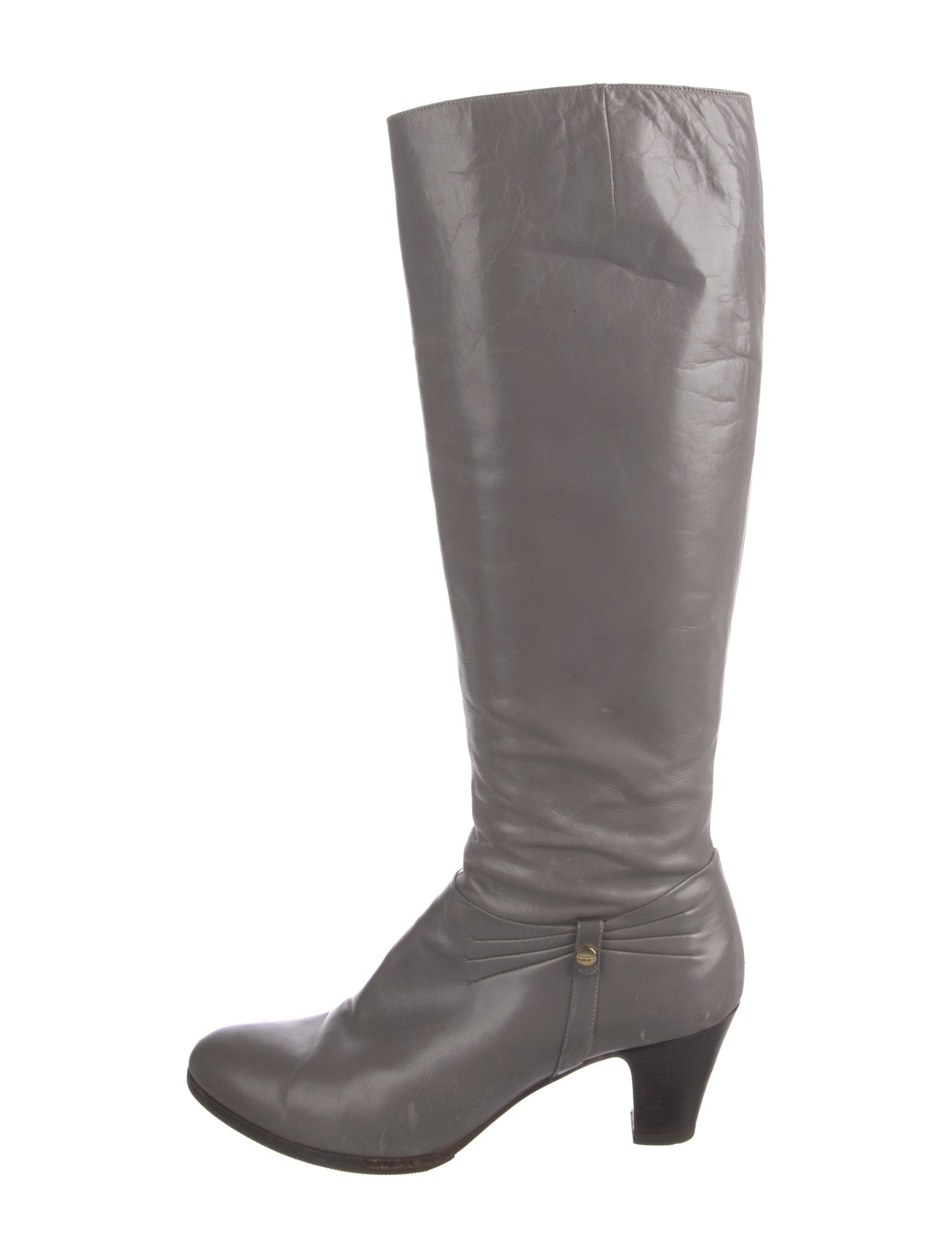 Salvatore Ferragamo Leather Riding Boots