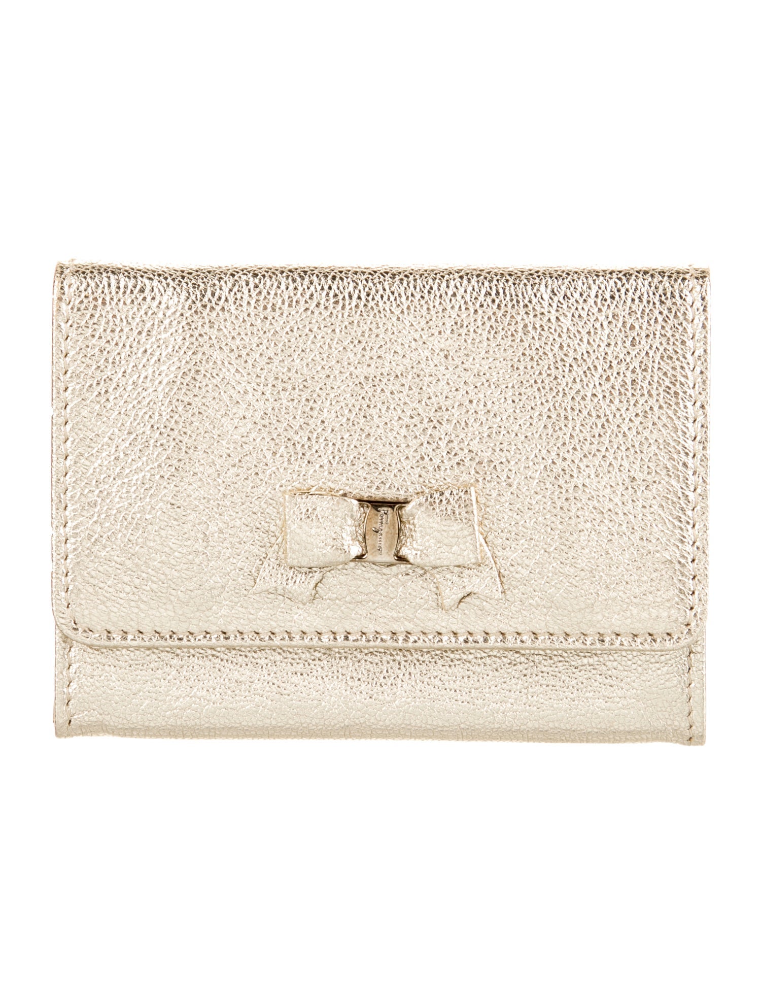 Salvatore Ferragamo Leather Compact Wallet